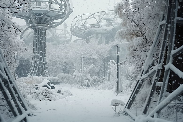 大雪风光室外高清摄影图