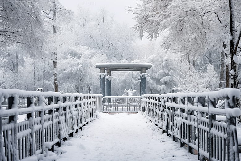 大雪风光环境冬季摄影图