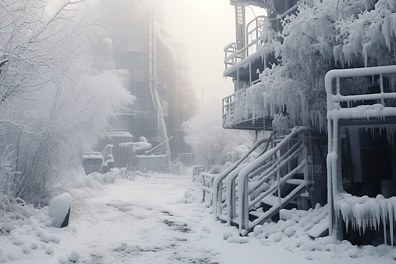 大雪风光景色唯美摄影图