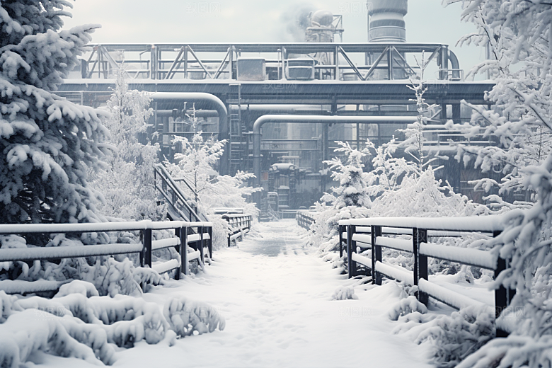 大雪风光自然唯美摄影图