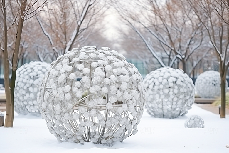 大雪风光环境室外摄影图
