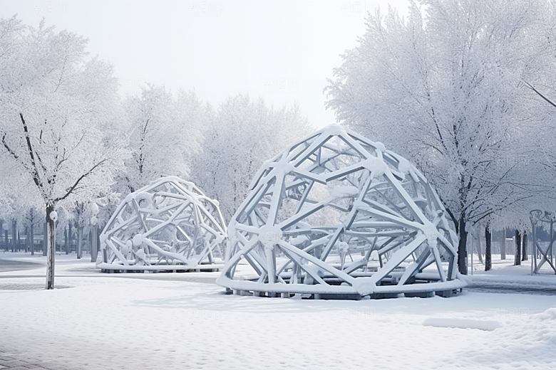 大雪风光室外自然摄影图