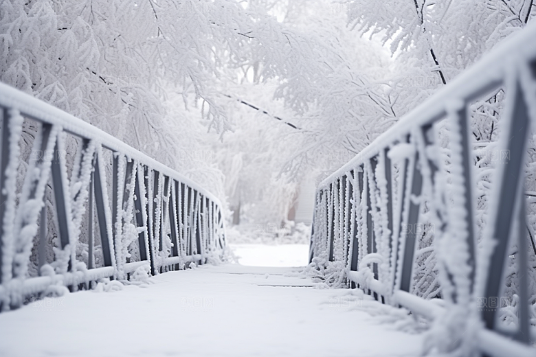 大雪风光自然冬季摄影图
