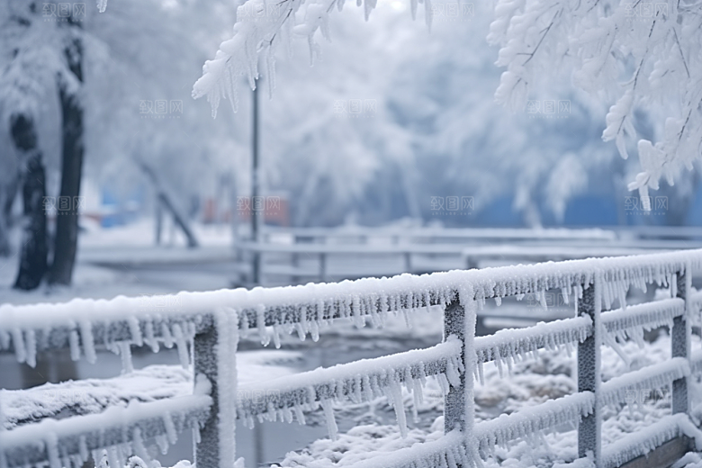 大雪风光高清户外摄影图