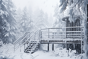 大雪风光冬季景色摄影图