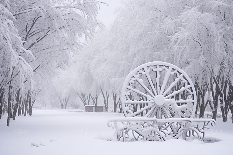 大雪风光自然唯美摄影图