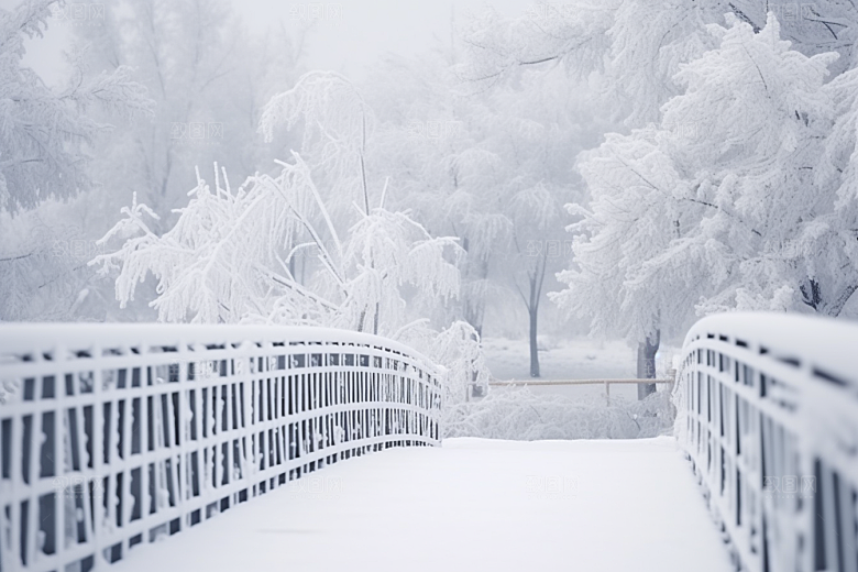 大雪风光景色室外摄影图