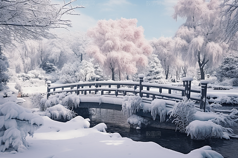 大雪风光环境冬季摄影图