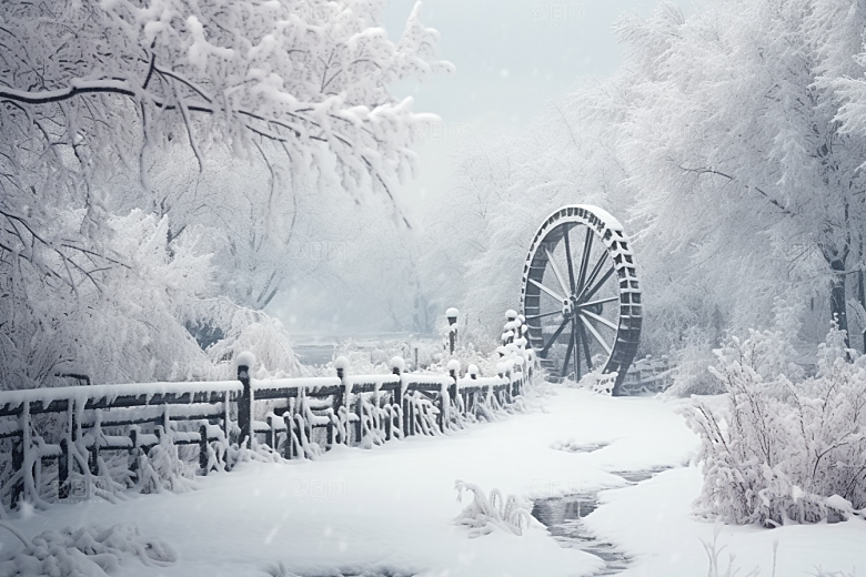 大雪风光高清自然摄影图