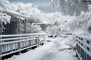大雪风光唯美自然摄影图