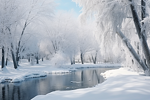 大雪风光环境景色摄影图