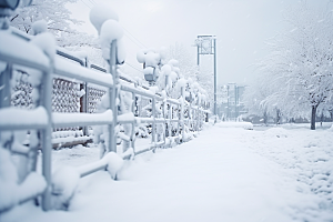 大雪风光高清冬季摄影图