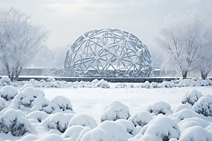 大雪风光环境自然摄影图