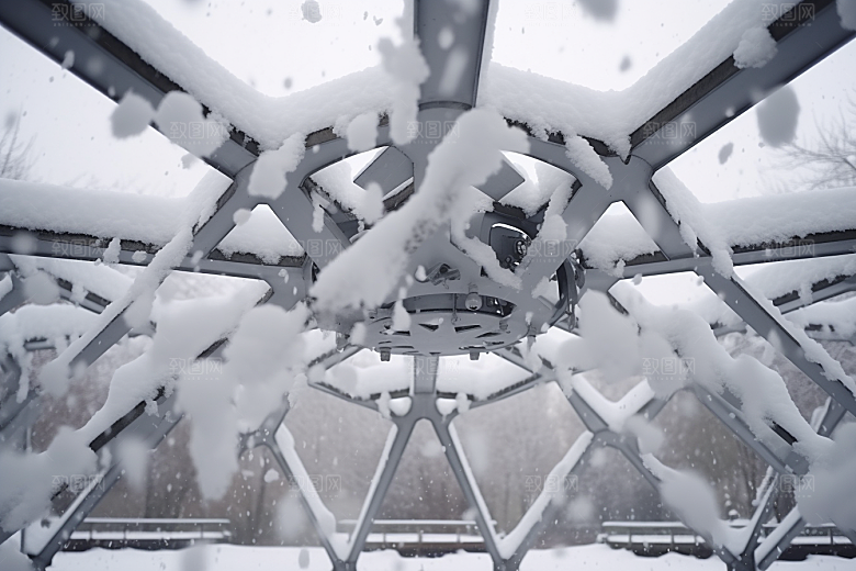 大雪风光冬天景色摄影图