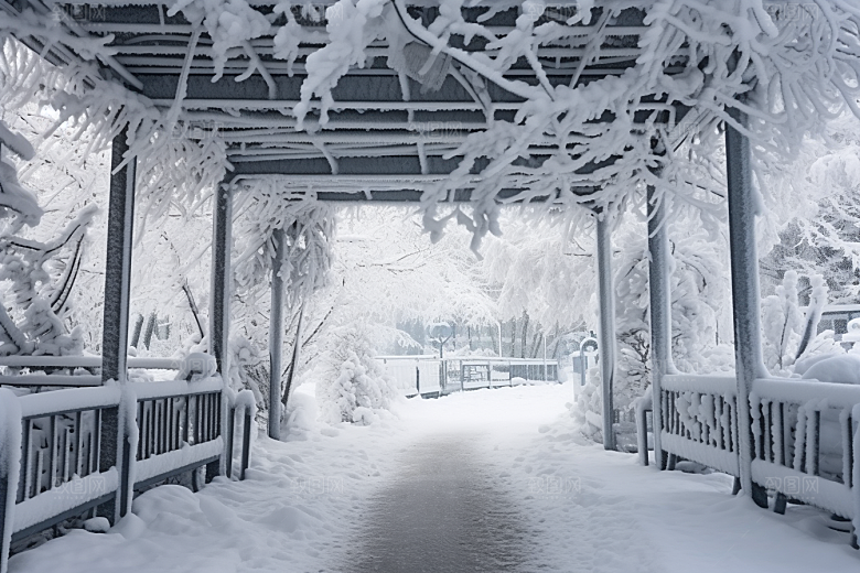 大雪风光高清唯美摄影图