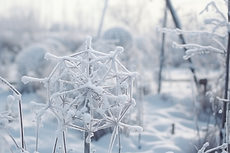 大雪风光景色自然摄影图