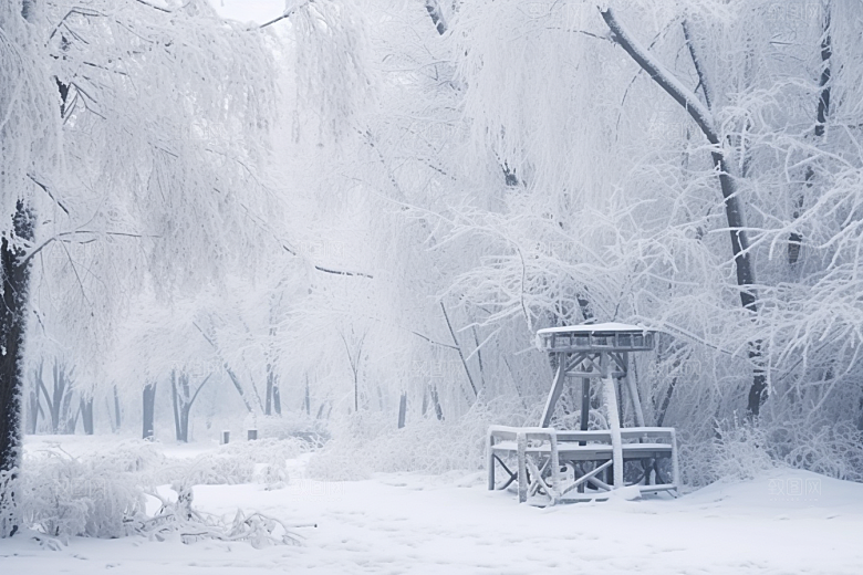 大雪风光高清自然摄影图
