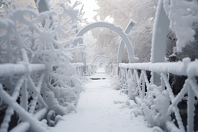 大雪风光景色环境摄影图