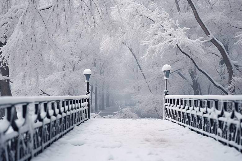 大雪风光自然高清摄影图