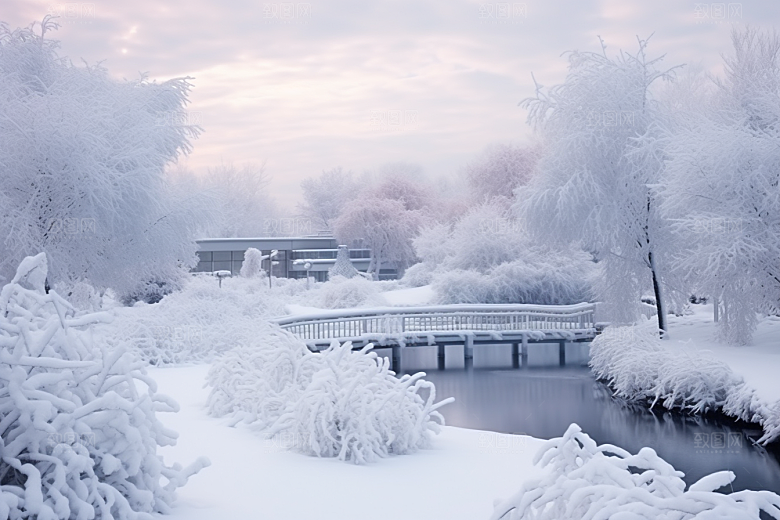 大雪风光景色高清摄影图