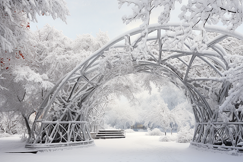 大雪风光环境景色摄影图