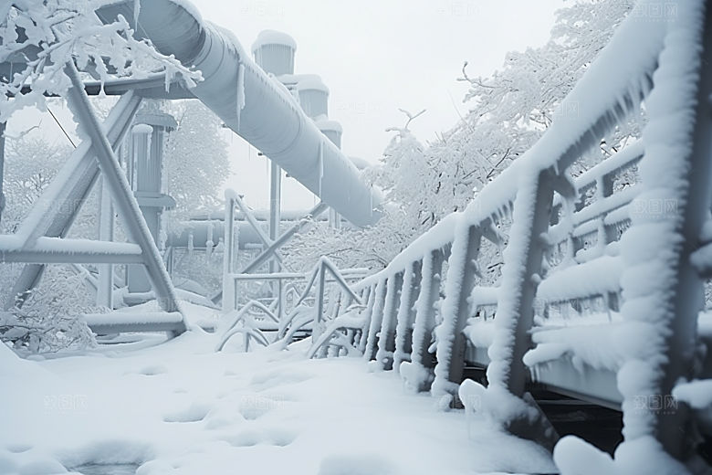 大雪风光室外冬天摄影图