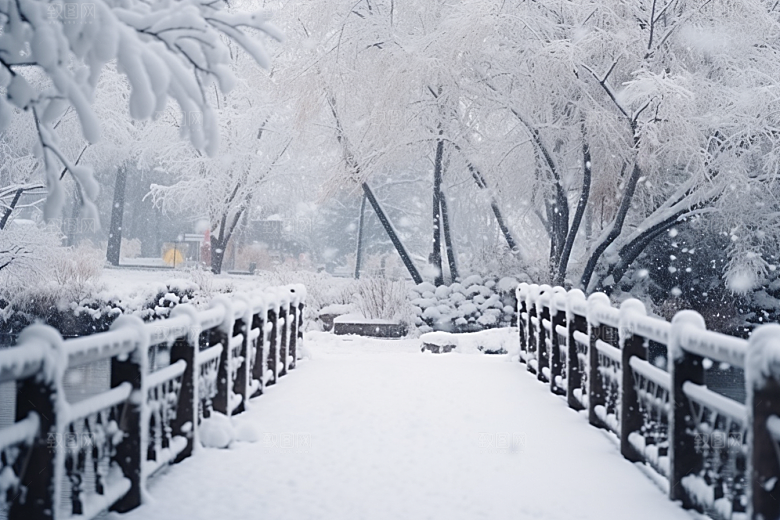大雪风光高清户外摄影图