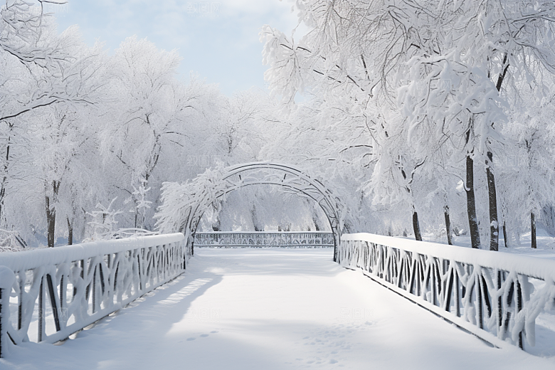 大雪风光景色高清摄影图