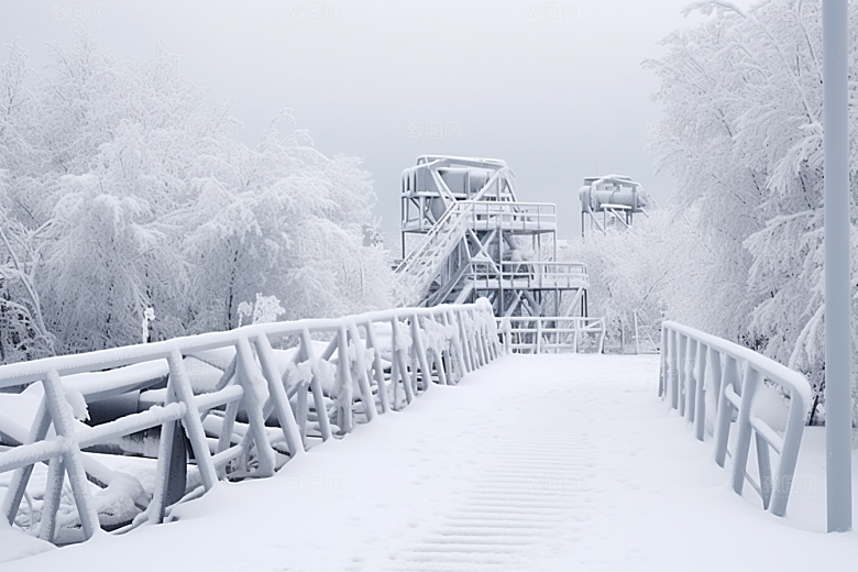 大雪风光冬天冬季摄影图
