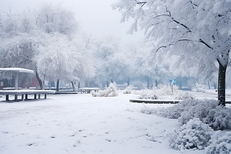 大雪风光高清自然摄影图