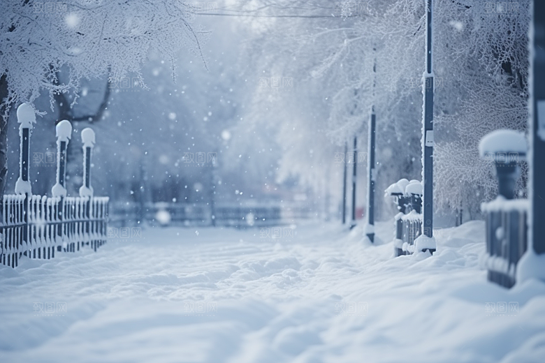 大雪风光室外高清摄影图