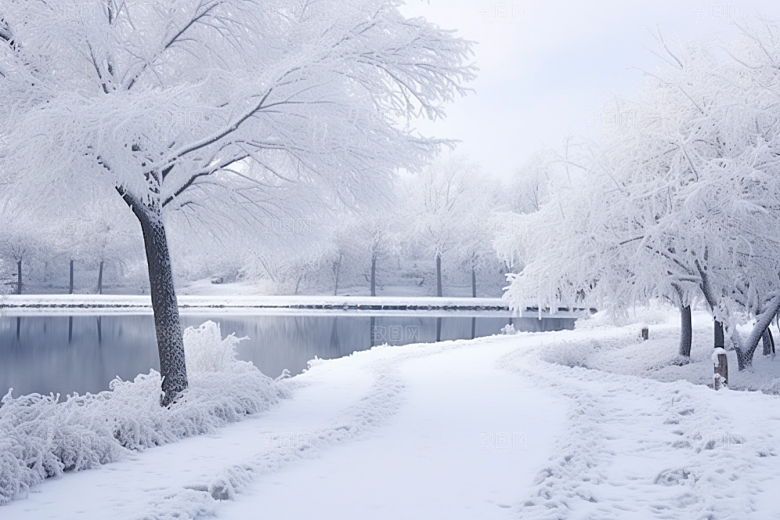 大雪风光高清景色摄影图