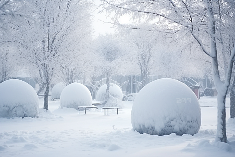 大雪风光环境冬季摄影图