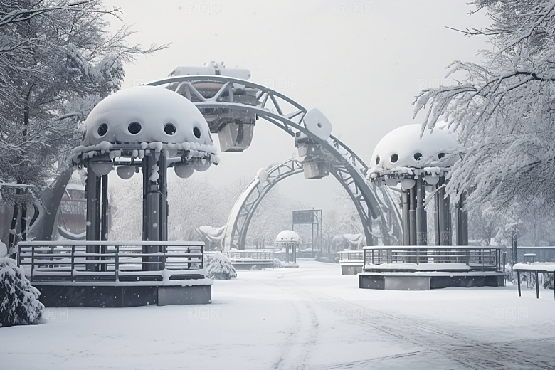 大雪风光室外高清摄影图