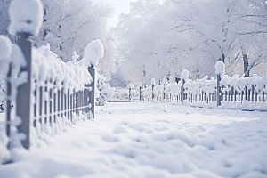 大雪风光冬季景色摄影图