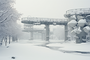 大雪风光环境冬天摄影图