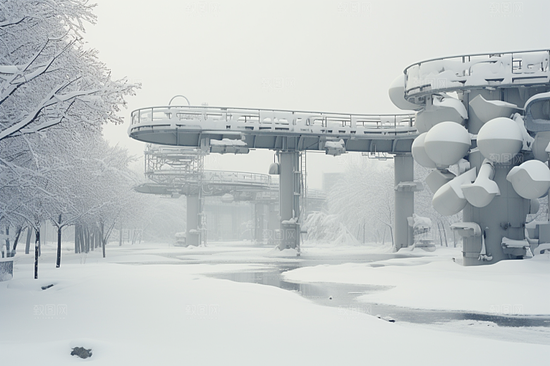 大雪风光环境冬天摄影图