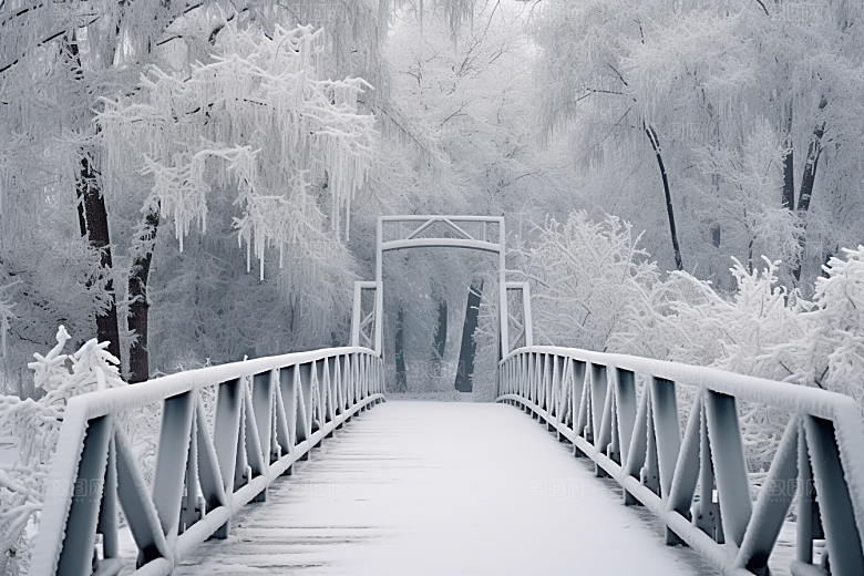大雪风光自然唯美摄影图