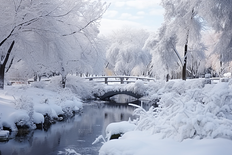 大雪风光唯美高清摄影图