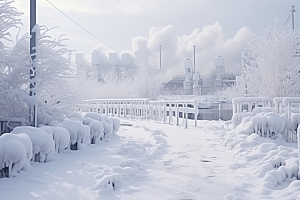 大雪风光高清景色摄影图