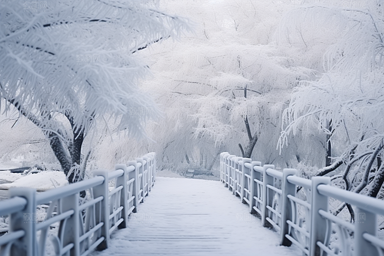 大雪风光高清景色摄影图