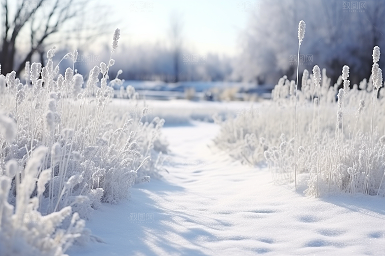 大雪风光景色室外摄影图