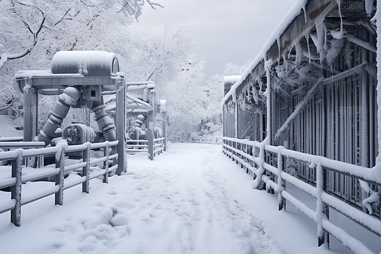 大雪风光高清户外摄影图