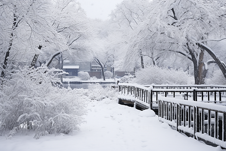 大雪风光冬季高清摄影图