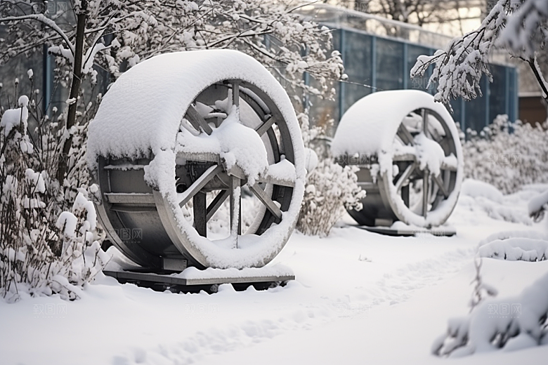 大雪风光冬季景色摄影图