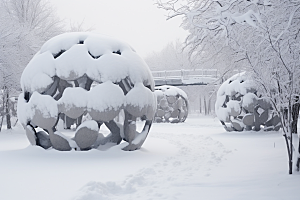 大雪风光高清景色摄影图