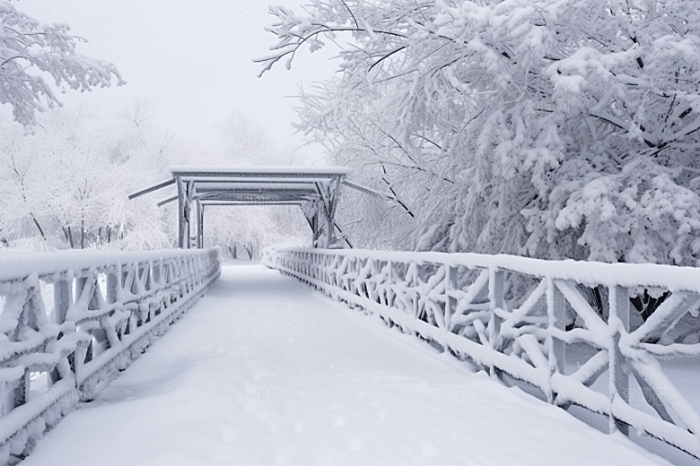 大雪风光高清唯美摄影图