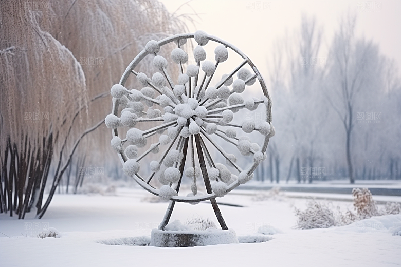 大雪风光室外自然摄影图