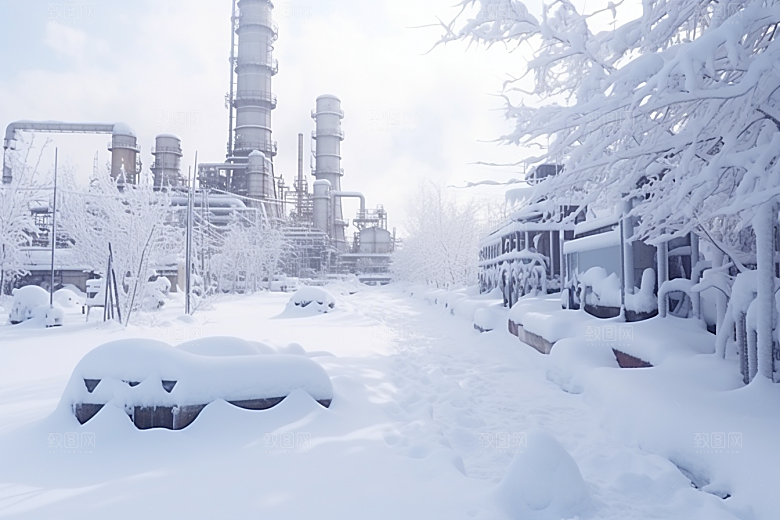 大雪风光冬季景色摄影图