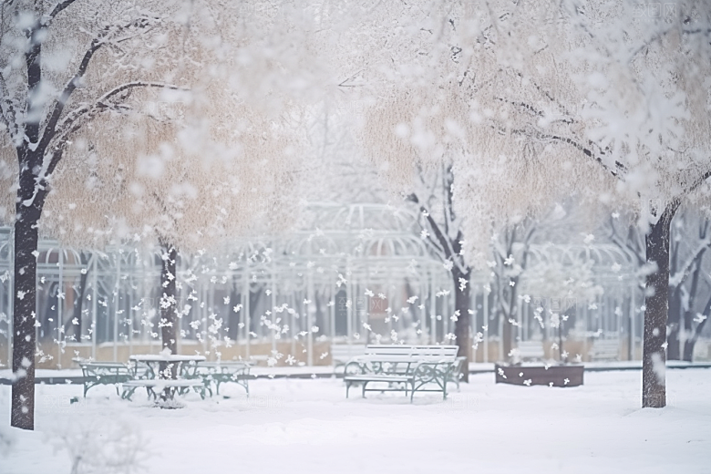 大雪风光高清景色摄影图